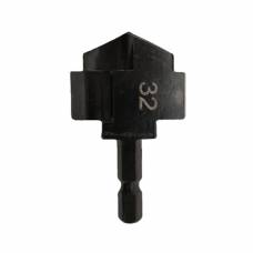 Ступенчатое плоское сверло 32мм для PPR труб и восстановления фитингов, HSS Ступенчатое плоское сверло 32мм для PPR труб и восстановления фитингов, HSS