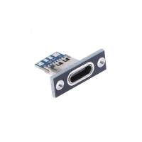 Разъем USB Type-C 3.1 4pin, мама, монтажный, для зарядки и питания