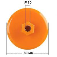 Диск алмазный полировочный 80x3.5мм 150грит M10 по камню для болгарки УШМ