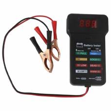 Тестер индикатор состояния автомобильного аккумулятора 12-24В с зажимами ЖК Тестер индикатор состояния автомобильного аккумулятора 12-24В с зажимами ЖК