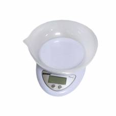 Весы кухонные электронные до 5кг, точность 1г, с чашей, Matarix MX-407