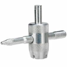 Ключ для ремонта клапанов шин ниппелей авто 4в1, нарезчик резьбы, металл