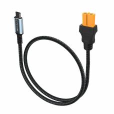 Кабель переходник XT60 мама на Type-C PD 140Вт, 1м, в оплетке