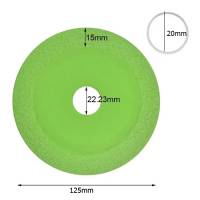 Диск алмазный 125мм для резки стекла керамики, двухсторонний