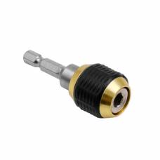 Держатель бит магнитный 1/4" 60мм с фиксатором, CR-V Держатель бит магнитный 1/4" 60мм с фиксатором, CR-V