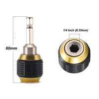 Держатель бит магнитный 1/4" 60мм с фиксатором, CR-V