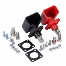 Корпусная силовая клемма 200А М8-М6 для акб LiFePO4, с крышкой, пара Корпусная силовая клемма 200А М8-М6 для акб LiFePO4, с крышкой, пара