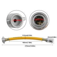 Шланг для подкачки колес быстросъем барашек М16 30см, гибкий