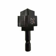 Ступенчатое плоское сверло 25мм для PPR труб и восстановления фитингов, HSS Ступенчатое плоское сверло 25мм для PPR труб и восстановления фитингов, HSS