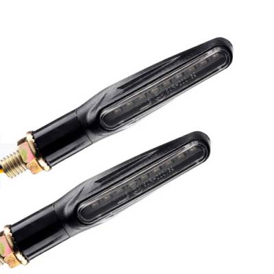 Указатели поворота динамические LED для мотоцикла, поворотники, пара, желтые