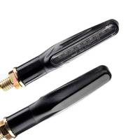 Указатели поворота динамические LED для мотоцикла, поворотники, пара, желтые