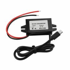 Преобразователь напряжения 12В-5В 3А MicroUSB, скрытая проводка авто