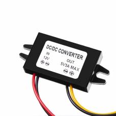 Преобразователь напряжения 12В-5В 3А, скрытая проводка регистратора Преобразователь напряжения 12В-5В 3А, скрытая проводка регистратора