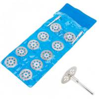  Отрезные алмазные диски 10шт 22мм, 8 отверстий, для гравера, дремеля