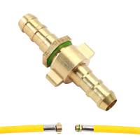 Штуцер М14x1.5 соединительный фитинг под шланг 8мм, елочка, латунь