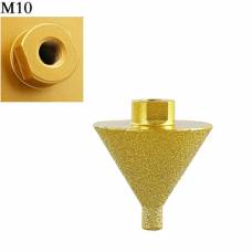 Фреза алмазная конусная 9-38мм M10 по керамике граните для дрели Фреза алмазная конусная 9-38мм M10 по керамике граните для дрели