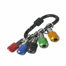 Набор держателей для бит 1/4, 5шт на карабине, брелок