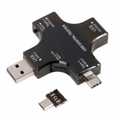 USB тестер тока напряжения емкости с Bluetooth, Type-C MicroUSB, Atorch J-7C