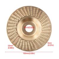 Шлифовальный обдирочный альфа диск 100x16мм для мини-УШМ, Прямой, карбид вольфрама