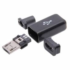 Разъем MicroUSB 5-ти контактный папа Micro-USB