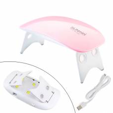 УФ-лампа для сушки, наращивания гелевых ногтей SUN Mini 6Вт LED+UV USB