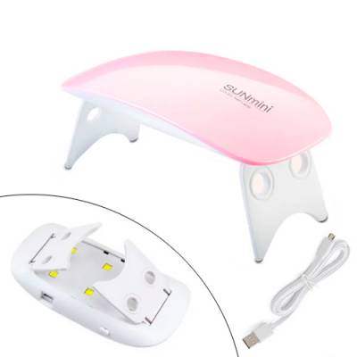 УФ-лампа для сушки, нарощування гелевих нігтів SUN Mini 6Вт LED + UV USB