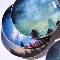 Керамічна тарілка зоряне небо 20 см