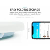 Складная детская ванночка, цвета синий, розовый и зеленый, модель S длина 76см.