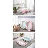 Складная детская ванночка, цвета синий, розовый и зеленый, модель S длина 76см.