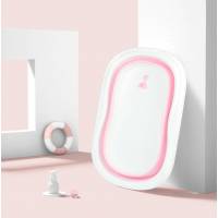 Складная детская ванночка, цвета синий, розовый и зеленый, модель S длина 76см.