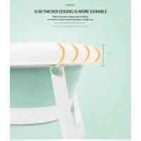 Складная детская ванночка, цвета синий, розовый и зеленый, модель S длина 76см.