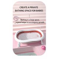 Складная детская ванночка, цвета синий, розовый и зеленый, модель S длина 76см.