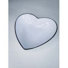 Пиала в форме сердца чаша керамическая 15х15см 1 шт