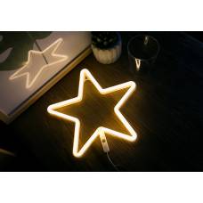 Неоновий світильник LED Lights Star Декоративна LED лампа Зірка для прикраси та дизайну інтер'єру нічник