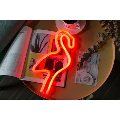 Неоновый светильник LED Lights flamingo Декоративная LED сердце фламинго для украшения и дизайна интерьера