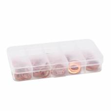 Набор уплотнительных колец шайб 100шт, 9 видов, медные