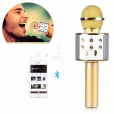 Микрофон караоке беспроводной с колонкой Bluetooth USB WSTER WS-858