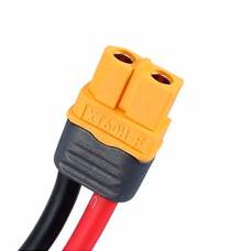 Кабель силовой Amass XT60 22см 12AWG 60А, мама