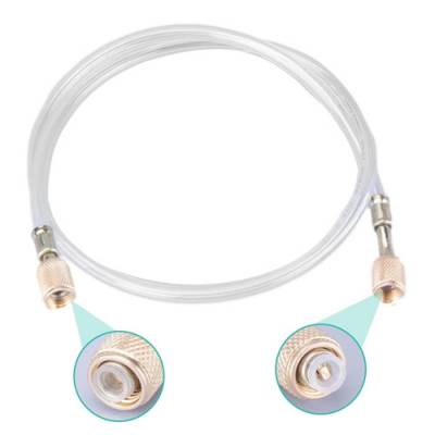Заправний шланг для фреона R410 R22, 0.9м, 1/4-1/4, прозорий
