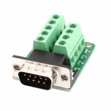 Переходник RS232 DB9 COM-порт вилка папа - клеммники 9pin Переходник RS232 DB9 COM-порт вилка папа - клеммники 9pin