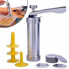 Кондитерский шприц пресс для теста крема и 24 насадки, нержавейка Кондитерский шприц пресс для теста крема и 24 насадки, нержавейка