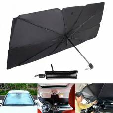 Автомобильный солнцезащитный зонт на лобовое стекло S 115x65см, чехол