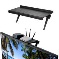 Полиця на телевізор монітор, S 18x11.3x2.4см регульована підставка, Screen Top Shelf
