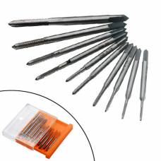 Набор метчиков 10шт M1-М3.5, квадратные, HSS сталь Набор метчиков 10шт M1-М3.5, квадратные, HSS сталь