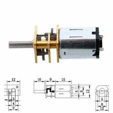  Мотор редуктор микро моторчик 12GAN20 300 об/мин 6В