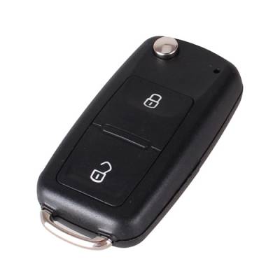  Выкидной ключ, корпус под чип, 2кн, Volkswagen, HU66