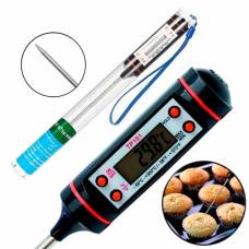 Термометр электронный кухонный с щупом 1.2" ЖК -50~300град TP101