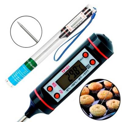 Термометр электронный кухонный с щупом 1.2" ЖК -50~300град TP101