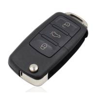 Викидний ключ, корпус під чип, 3кн DKT0269, Volkswagen, без леза