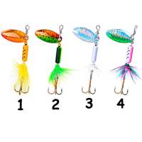Блешня вертушка обертова 4г кольорова блискуча 3 гачка